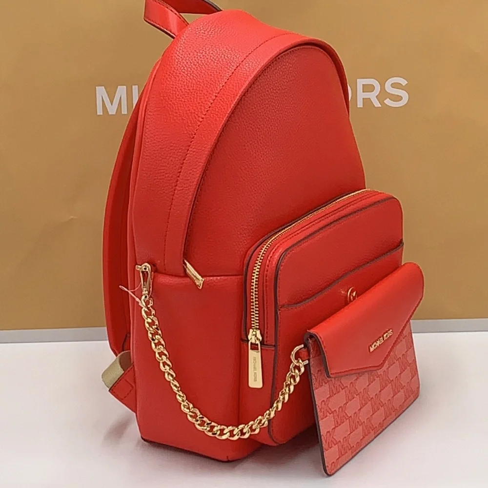 MICHAEL KORS DARK SANGRIA Maisie Medium Pebbled Leather 2-in-1 Backpack